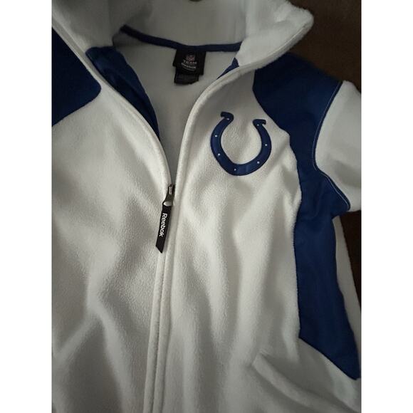 NFL Team Apparel Indianapolis Colts Football Fleece Zip Up Jacket Women Small - Picture 6 of 14